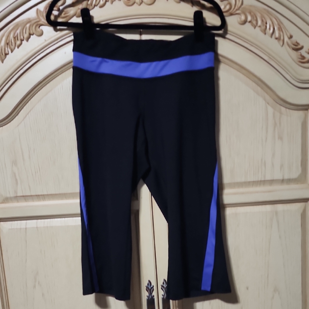 Tek Gear Black and Blue Fit & Flare Leggings